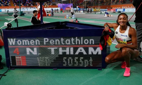 Thiam phá kỷ lục thế giới 5 môn phối hợp trong nhà của nữ