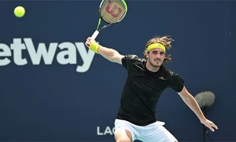 Giải Quần vợt Masters 1000 Miami Open: Tsitsipas vào vòng 4