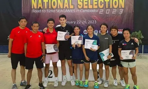 Bóng bàn Philippines đặt mục tiêu giành huy chương tại SEA Games 32