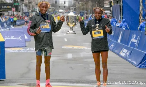 Chebet và Obiri vô địch giải chạy Boston Marathon