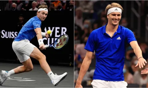 Zverev và Ruud giành vé vào bán kết đơn nam Roland Garros