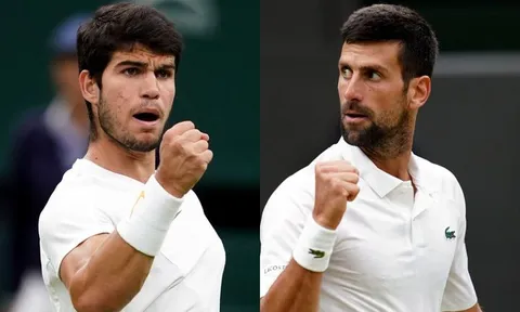 Alcaraz gặp Djokovic ở chung kết Wimbledon 2023