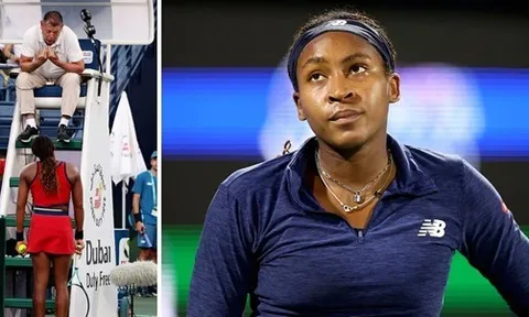 Coco Gauff lọt vào Tứ kết Dubai sau khi tranh cãi với trọng tài 