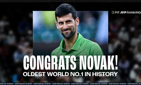 Djokovic lập kỷ lục “số 1 lão làng nhất thế giới”
