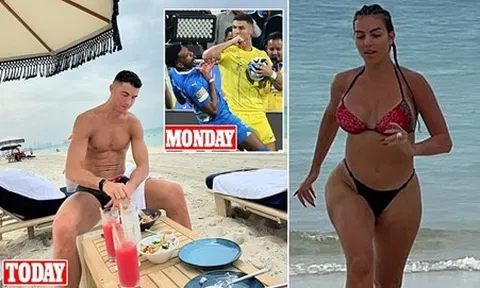 Ronaldo “tự phạt” bằng một kỳ nghỉ ở biển
