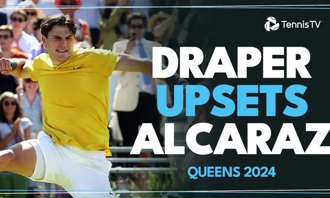 Alcaraz bất ngờ thua Drapper tại vòng 2 Queen’s Club