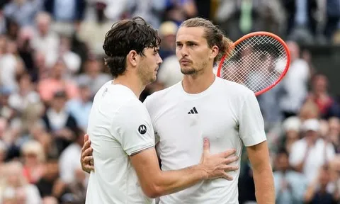 Wimbledon: Zverev bị loại ở vòng 4