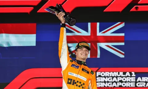 Đua xe Công thức 1: Norris vô địch chặng đua Singapore GP
