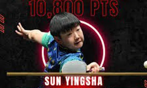 Sun Yingsha - người đầu tiên vượt mốc 10.000 điểm ở ITTF