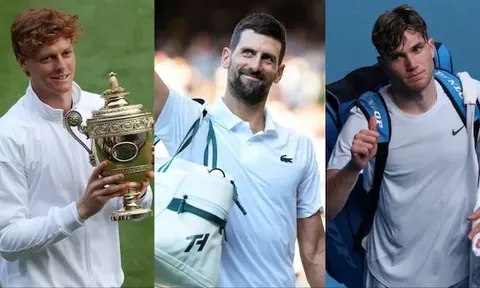Sinner, Djokovic, Draper không tham dự Toronto Masters