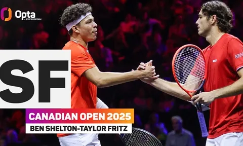 Fritz gặp Shelton tại bán kết Canada Open