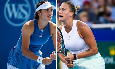 Raducanu thua sít sao Sabalenka tại Cincinnati Open 2025