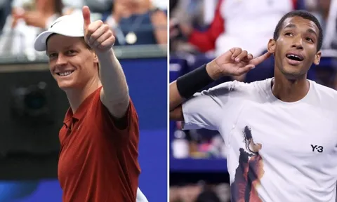 Sinner đánh bại Auger-Aliassime ở bán kết US Open 2025