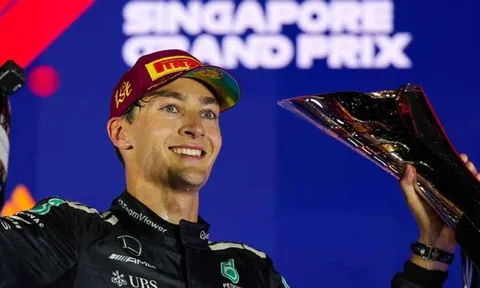 Russell vô địch chặng đua Công thức 1 Singapore Grand Prix