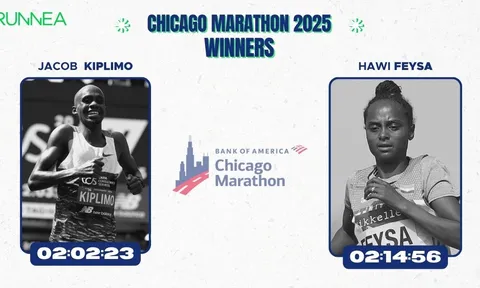 Jacob Kiplimo và Hawi Feysa đăng quang tại Marathon Chicago