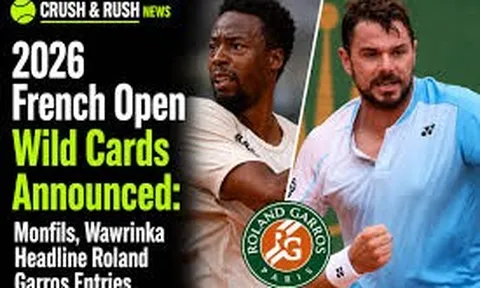 Wawrinka và Monfils nhận suất đặc cách dự Roland Garros