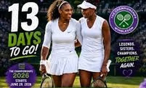 Chị em nhà Williams nhận vé đặc cách đánh đôi tại Wimbledon 2026