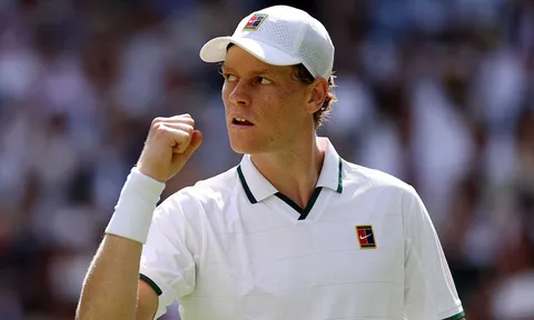 Sinner thắng áp đảo tại tứ kết Wimbledon