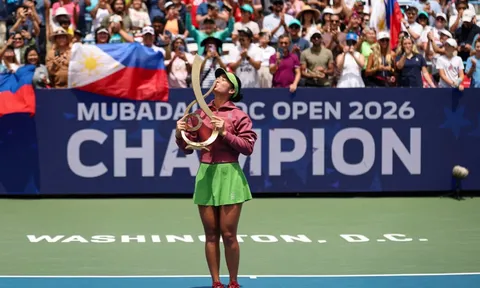 Eala trở thành tay vợt Philippines đầu tiên vô địch đơn nữ WTA sau chiến thắng tại DC Open 2026