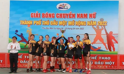Bế mạc giải Bóng chuyền nam nữ mở rộng thành phố Thủ Dầu Một năm 2022