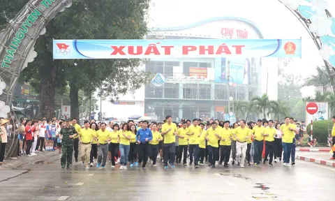 Thái Nguyên phát động Ngày chạy Olympic vì sức khỏe toàn dân năm 2023