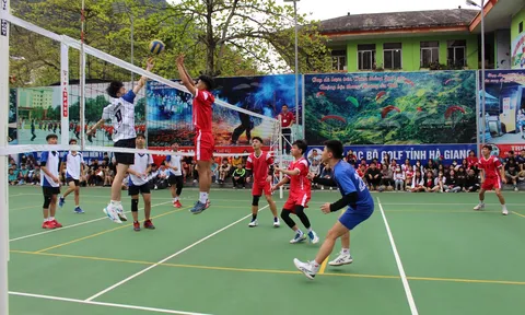 Bế mạc giải Bóng chuyền trẻ THPT tỉnh Hà Giang năm 2023