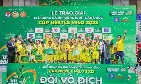 Giải Bóng đá Nhi đồng (U11) toàn quốc - Cúp Nestlé MILO 2023: Navy Phú Nhuận vô địch