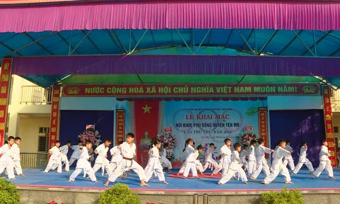 Khai mạc Hội khỏe Phù Đổng huyện Yên Mô lần thứ VIII