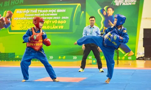Gần 1.500 vận động viên tranh tài giải Vovinam Hội khoẻ Phù Đổng thành phố Hồ Chí Minh năm học 2023-2024