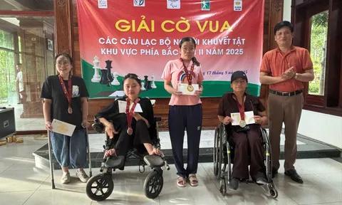 Hà Nội xếp thứ nhất toàn đoàn Giải cờ Vua các câu lạc bộ người khuyết tật khu vực phía Bắc năm 2025 