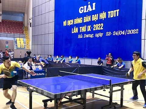 Giải vô địch Bóng bàn Đại hội Thể dục thể thao tỉnh Hải Dương