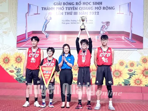 Giải Bóng rổ học sinh thành phố Tuyên Quang mở rộng lần thứ III