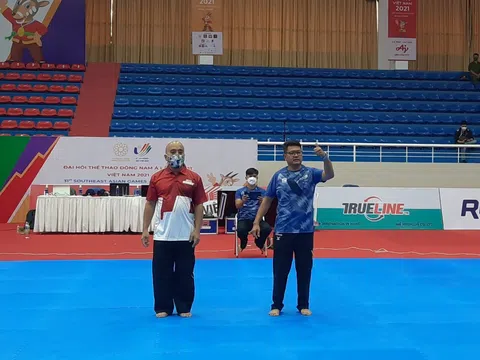 Các thành viên dự môn Pencak Silat tập huấn luật mới