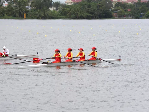 Việt Nam về nhất 5 trong 8 vòng loại nhóm B môn Rowing 