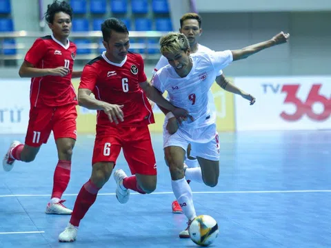 Futsal nam: Indonesia thắng đậm Myanmar