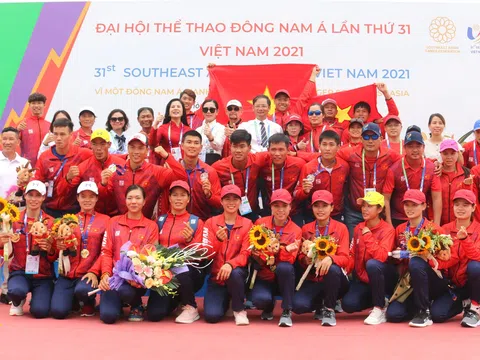 Đội tuyển rowing Việt Nam đoạt 8 huy chương vàng tại SEA Games 31