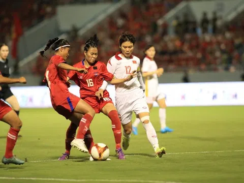 Bóng đá nữ SEA Games 31: Thắng tưng bừng Campuchia, đội tuyển nữ Việt Nam chờ đối thủ ở bán kết