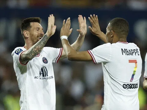 Kylian Mbappe và Lionel Messi tỏa sáng trong chiến thắng đậm của PSG