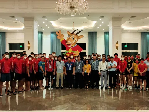 Liên đoàn Bóng chuyền Việt Nam động viên các đội tuyển bóng chuyền thi đấu tại SEA Games 31