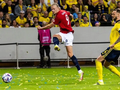 Erling Haaland lập cú đúp giúp Na Uy lần đầu thắng Thụy Điển trên sân khách sau 84 năm
