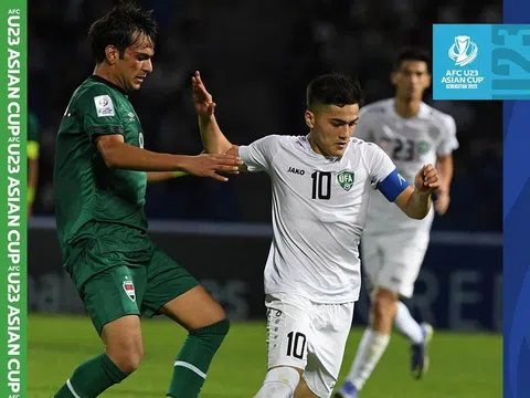 U23 Uzbekistan vào bán kết U23 châu Á kịch tính với chỉ 10 người trên sân