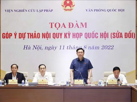 Tọa đàm góp ý dự thảo Nội quy Kỳ họp Quốc hội (sửa đổi)