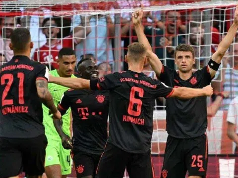 Bayern Munich trở lại vị trí số 1 trên Bảng xếp hạng