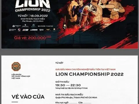 Lễ bốc thăm vòng tứ kết giải MMA Lion Championship 2022