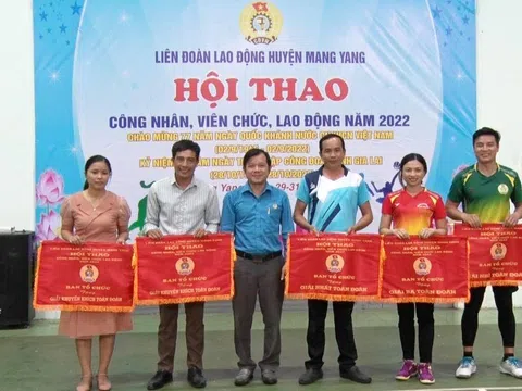 Huyện Mang Yang: Bế mạc Hội thao Công nhân, viên chức, lao động