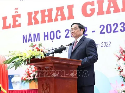 Thủ tướng Phạm Minh Chính: Thực hiện 3 cân bằng “học - chơi - ăn ngủ” cho học sinh