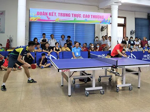 Nhà Thiếu nhi tỉnh Quảng Bình tổ chức giải bóng bàn cây vợt xuất sắc năm 2022