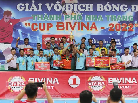 Vạn Thắng vô địch Giải bóng đá thành phố Nha Trang tranh Cúp BIVINA 2022 