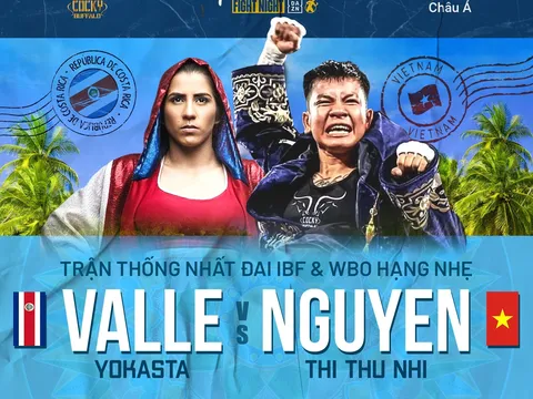 Võ sĩ Nguyễn Thị Thu Nhi mất đai WBO thế giới vào tay Yokasta Valle sau 10 hiệp đấu