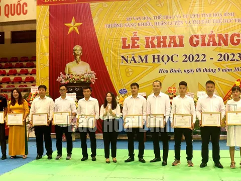 Trường Năng khiếu, huấn luyện và thi đấu thể dục thể thao Hòa Bình khai giảng năm học 2022 – 2023